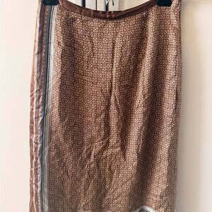 Marissa Brown Patterned Skirt